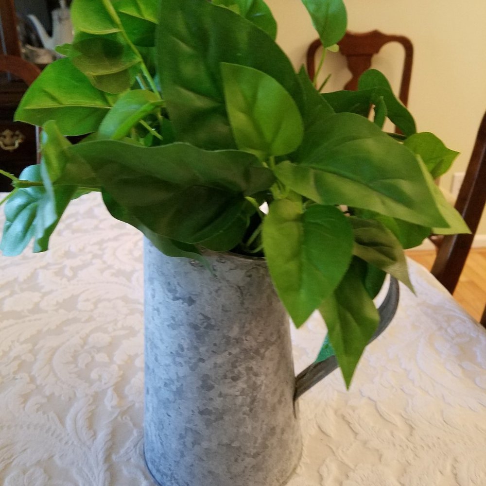 Rustic Gray Metal Pitcher - Picture 4 of 4